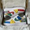 Hand-Painted Comic Air Force 1 Sneakers: Custom Cartoon AF1 Shoe