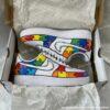 Custom Hand-painted Puzzle Comic Air Force 1 Sneakers: Personalized Autism Awareness AF1 Shoes
