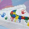 Custom Hand-painted Drip Air Force 1 Sneakers: Personalized Autism AF1 Shoes - Image 4