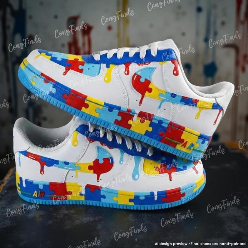 Custom Air Force 1 Drip Sneakers