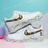 Custom Air Force 1 Splatter Sneakers: Personalized Hand-painted Autism AF1 Shoes