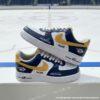 Personalized Custom Nashville Hockey Air Force 1, Hand-Painted Predators Hockey Fan AF1 Sneaker, Adult /Toddler Kids