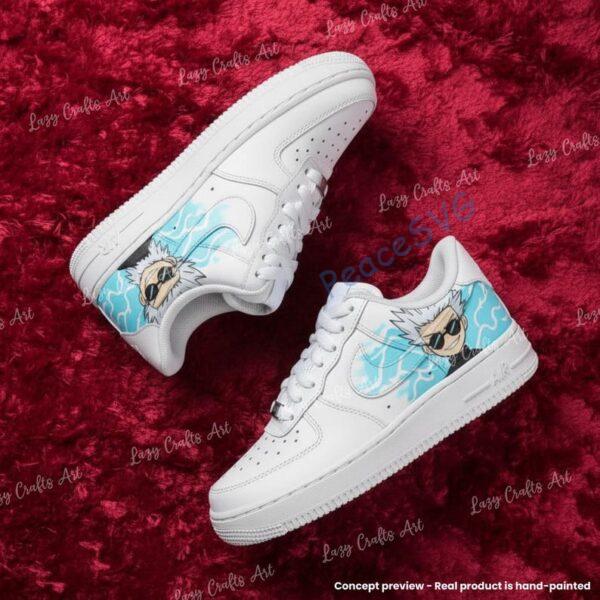 Custom Anime Air Force 1 Sneakers, Hand-Painted Manga Style AF1 Shoes