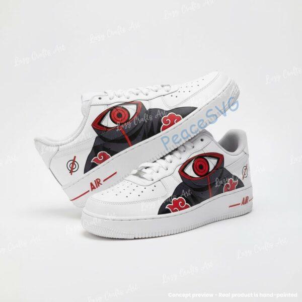 Alternative view of Custom Anime Eye AF1 – Hand-Painted Dark Manga Air Force 1 Sneakers