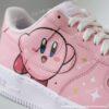 Custom Pink Air Force 1 Shoes, Cute Hand Painted AF1 Low, Kawaii Anime Style Sneakers, Pastel Cartoon Shoes - Image 2