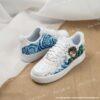 Hand Painted Anime AF1 Sneakers, Japanese Wave Art, Custom Air Force 1 Shoes - Image 2
