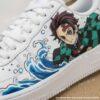 Hand Painted Anime AF1 Sneakers, Japanese Wave Art, Custom Air Force 1 Shoes - Image 3
