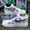 Hand-painted Joker AF1 Shoes, Custom HAHAHA Graffiti Air Force 1 Sneakers - Image 2