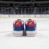 Personalized Hand-Painted New York Hockey Air Force 1, Custom Rangers Hockey Fan AF1 Sneaker, Adult /Toddler Kids - Image 4
