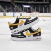 Personalized Hand-Painted Pittsburgh Penguins Hockey Air Force 1 Sneaker, Adult /Toddler Kids