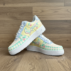 Custom Strawberry & Cream Pastel Air Force 1: Hand-Painted AF1 Sneakers - Image 2