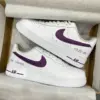 Custom Purple Air Force 1 Sneakers