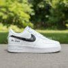 Hand-Painted Groom Air Force 1s: Custom Wedding Sneakers - Image 3