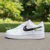 Hand-Painted Groom Air Force 1s: Custom Wedding Sneakers - Image 4