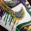 Mardi Gras Custom Air Force 1 Sneakers - Image 3