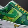 ST Patrick's Custom Air Force 1: Hand-Painted Green AF1 Sneakers - Image 3