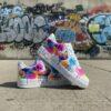 Hand-Painted Graffiti Air Force 1 Sneakers
