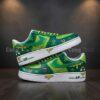 ST Patrick's Custom Air Force 1: Hand-Painted Green AF1 Sneakers