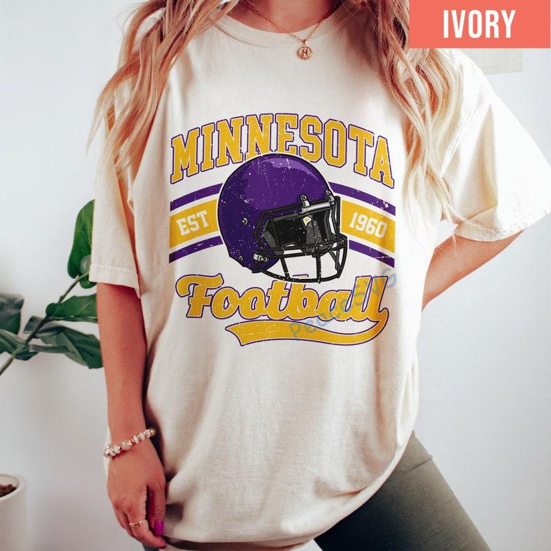 Minnesota Football Vintage Style Comfort Colors Sweatshirt, Retro Minnesota Fooball Shirt, Vintage Minnesota Crewneck, Minnesota Fan Gifts - Image 7