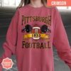 Pittsburgh Football Comfort Colors Sweatshirt, Vintage Unisex Pittsburgh Crewneck, Gift for Football Fan, Oversized Pittsburgh Sweatshirt - Image 4
