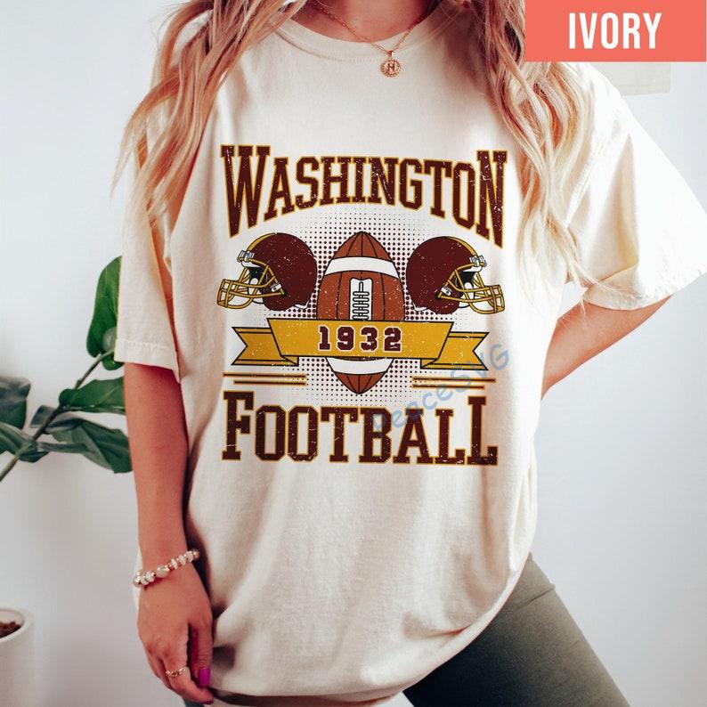 Washington Football Vintage Style Comfort Colors Sweatshirt, Washington Crewneck Commander Sweater, Washington Fan Gift, Washington Shirt - Image 7