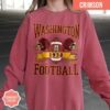 Washington Football Vintage Style Comfort Colors Sweatshirt, Washington Crewneck Commander Sweater, Washington Fan Gift, Washington Shirt - Image 4