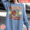 Washington Football Vintage Style Comfort Colors T-Shirt, Washington Football Crewneck, Washington Fan Gift, Washington Shirt - Image 2