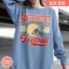 San Francisco Football Vintage Style Comfort Colors T-Shirt, San Francisco Football Tshirt, San Francisco Football Crewneck - Image 2