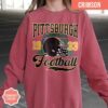 Pittsburgh Football Comfort Colors T-Shirt, Vintage Unisex Pittsburgh Crewneck, Gift for Football Fan, Oversized Pittsburgh T-Shirt - Image 4