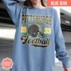 Pittsburgh Football Comfort Colors T-Shirt, Vintage Unisex Pittsburgh Crewneck, Gift for Football Fan, Oversized Pittsburgh T-Shirt - Image 2