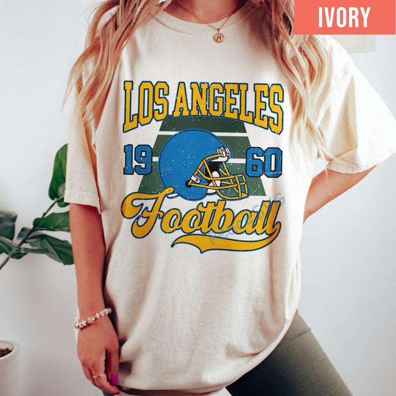 Los Angeles Football Vintage Style Comfort Colors T-Shirt, Los Angeles Football Crewneck, Los Angeles Football T-Shirt Fan Gift - Image 7