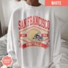 San Francisco Football Vintage Style Comfort Colors Sweatshirt, San Francisco Football Crewneck, SF Football Sweatshirt, Football Gifts - Image 3