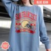 San Francisco Football Vintage Style Comfort Colors Sweatshirt, San Francisco Football Crewneck, SF Football Sweatshirt, Football Gifts - Image 2