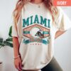 Miami Football Vintage Style Comfort Colors Sweatshirt, Retro Miami Football Crewneck, Miami Football T-Shirt, Miami Football Gifts - Image 7