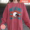 Miami Football Vintage Style Comfort Colors Sweatshirt, Retro Miami Football Crewneck, Miami Football T-Shirt, Miami Football Gifts - Image 4