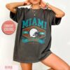 Miami Football Vintage Style Comfort Colors Sweatshirt, Retro Miami Football Crewneck, Miami Football T-Shirt, Miami Football Gifts - Image 6