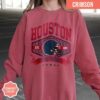 Houston Football Vintage Style Comfort Colors Sweatshirt, Texan Football Shirt, Houston Football Game Day Shirt, Sunday Football Shirt - Image 4
