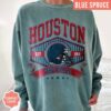 Houston Football Vintage Style Comfort Colors Sweatshirt, Texan Football Shirt, Houston Football Game Day Shirt, Sunday Football Shirt - Image 5