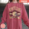 New Orleans Football Vintage Style Comfort Colors Sweatshirt, New Orleans Football Sweatshirt, Retro Saint Sunday Football Shirt - Image 4