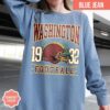 Washington Football Vintage Style Comfort Colors T-Shirt, Washington Football Crewneck, Washington Fan Gift, Washington Shirt - Image 2