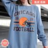 Chicago Football Vintage Style Comfort Colors T-Shirt, Retro Chicago Football T-Shirt, Chicago Fan Gift, Sunday Football - Image 2