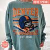 Denver Football Vintage Style Comfort Colors T-Shirt, Retro Denver Football Shirt, Denver Footbal Fans Gift Sweater, Sunday Football - Image 5