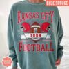 Vintage Style Kansas City Football Comfort Colors Sweatshirt, Kansas City Football Crewneck, Kansas City Shirt, Kansas City T-Shirt - Image 5