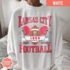 Vintage Style Kansas City Football Comfort Colors Sweatshirt, Kansas City Football Crewneck, Kansas City Shirt, Kansas City T-Shirt - Image 3