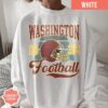 Washington Football Vintage Style Comfort Colors T-Shirt, Washington Football Crewneck, Washington Fan Gift, Washington Shirt - Image 3