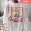 San Francisco Football Vintage Style Comfort Colors T-Shirt, San Francisco Football Tshirt, San Francisco Football Crewneck - Image 3