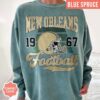 New Orleans Football Vintage Style Comfort Colors T-Shirt, New Orleans Football T-Shirt, Retro Saint Sunday Football Shirt - Image 5