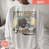 Pittsburgh Football Comfort Colors T-Shirt, Vintage Unisex Pittsburgh Crewneck, Gift for Football Fan, Oversized Pittsburgh T-Shirt - Image 3