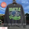 Seattle Football Vintage Style Comfort Colors T-Shirt, Seattle Football Sweatshirt, Seattle T-Shirt, Retro Seattle Football Shirt - Image 6