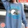 Carolina Vintage Style Comfort Colors Football T-Shirt, Panther T-Shirt, Carolina Football Crewneck, Carolina Football T-Shirt - Image 2